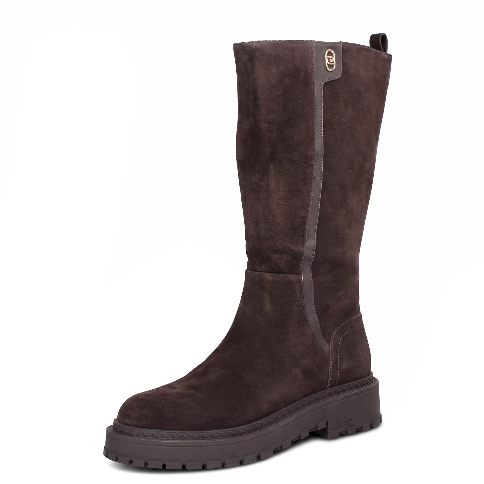 LIU JO Rumi 48 - Bottes en daim avec fermeture éclair Femme brun marron