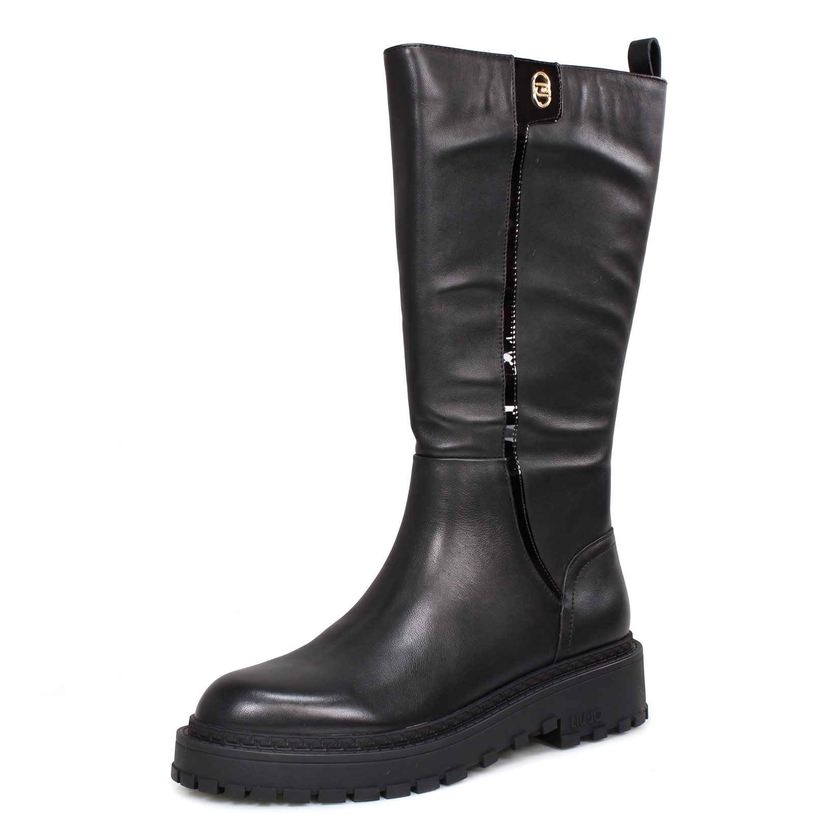 LIU JO Rumi 48 - Bottes en cuir à fermeture éclair Femme noir