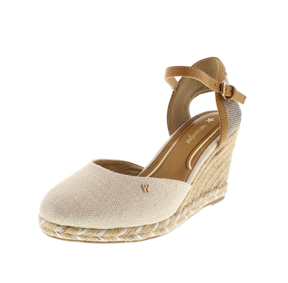 Wl01510a Brava Rope W0021 Scarpe Sandali Zeppa donna beige
