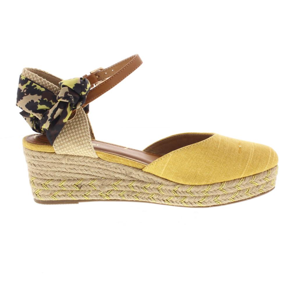 sandali zeppa gialli