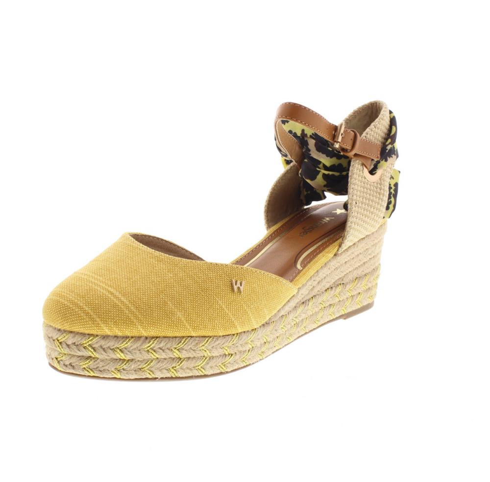 WRANGLER Bella Classic Sandali punta chiusa con Zeppa yellow Sandali Zeppa Donna WL11611A