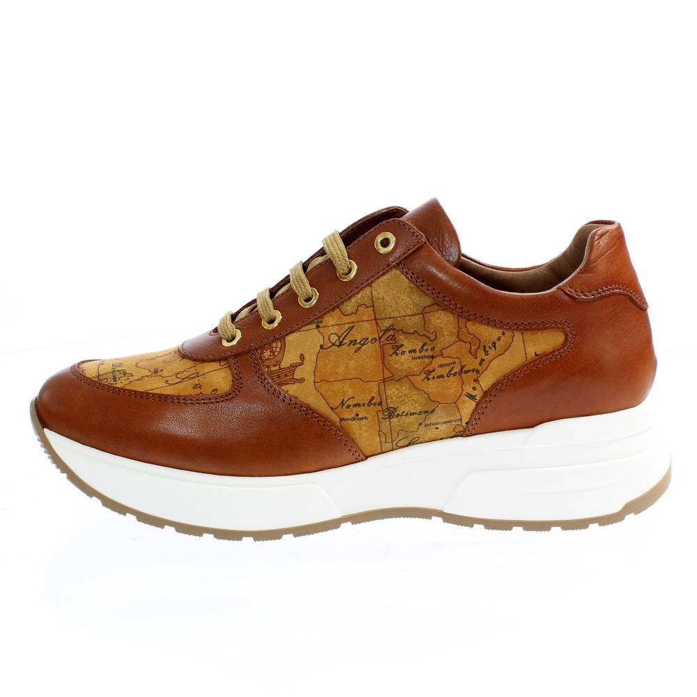 ALVIERO MARTINI Sneakers in Pelle con Zeppa brown Sneakers Sporty Chic  Woman 1023 0125