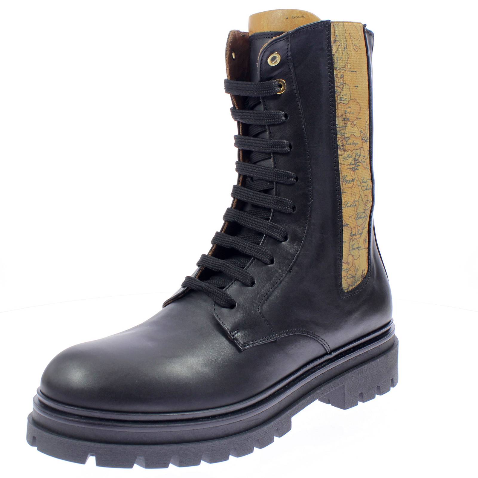 Alviero Martini Amphibien hoch matt Leder schwarz - Damen Schuhe Stiefel