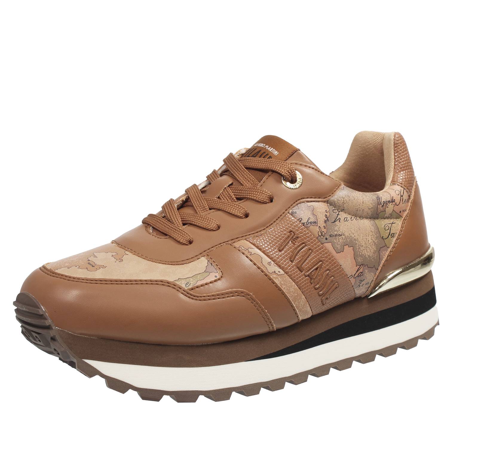 Кроссовки Alviero Martini на платформе Con Stampa Geo Marrone - Кроссовки Donna Scarpe