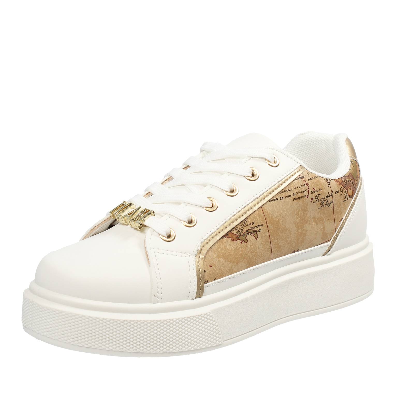 Кроссовки Alviero Martini Oversize Con Stampa Geo Bianco - Кроссовки Donna Scarpe