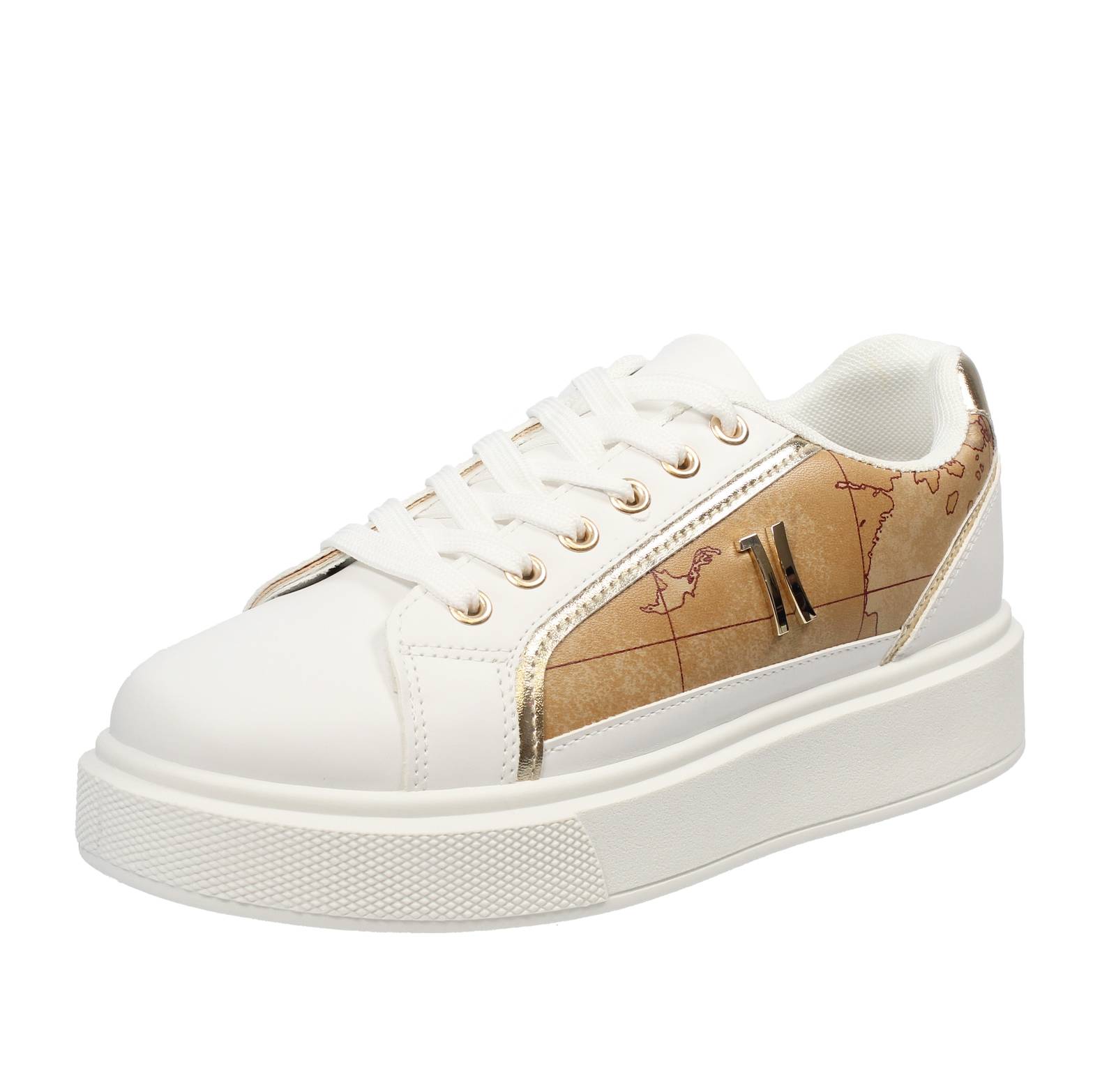 Кроссовки Alviero Martini Oversize Con Stampa Geo Bianco - Кроссовки Donna Scarpe 26290₽