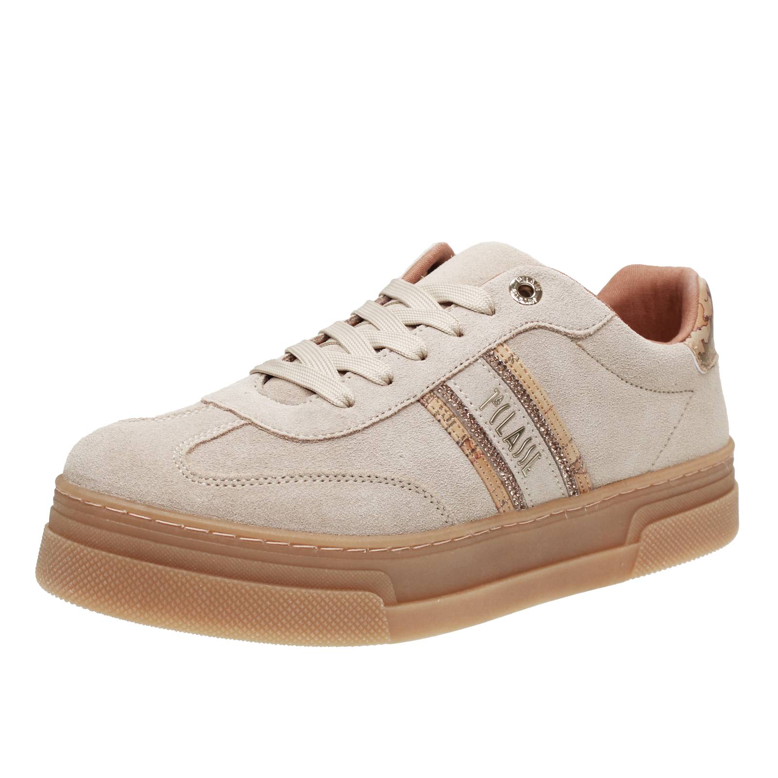 Alviero Martini Giada - Plateau Sneaker aus Wildleder Sand - Damen Schuhe