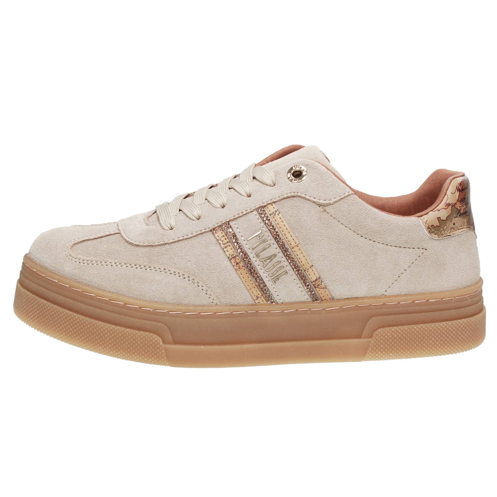 ALVIERO MARTINI Giada - Sneakers platform in Suede Donna sabbia Foto 3