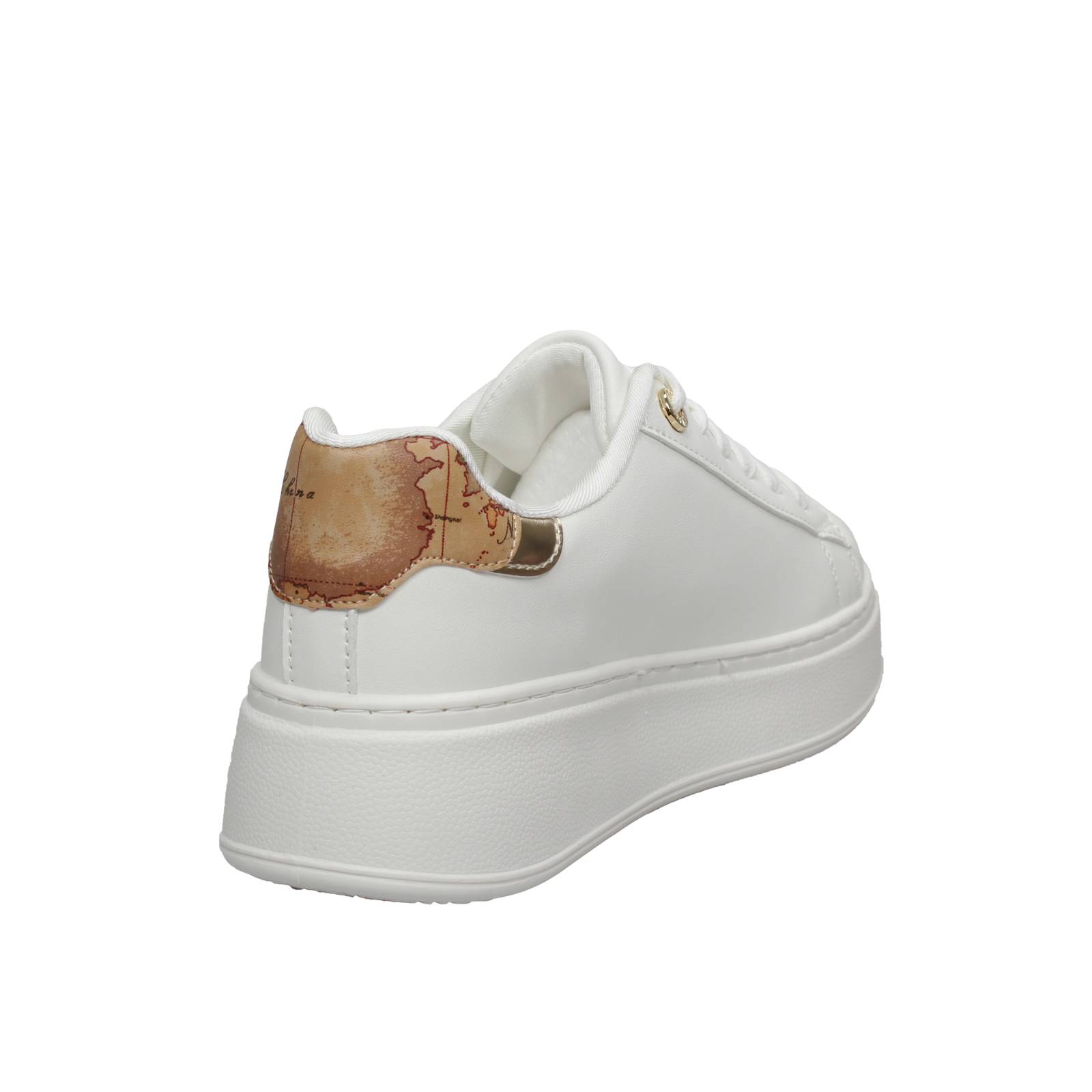 ALVIERO MARTINI Sneakers platform con stampa geo Donna bianco Foto 4