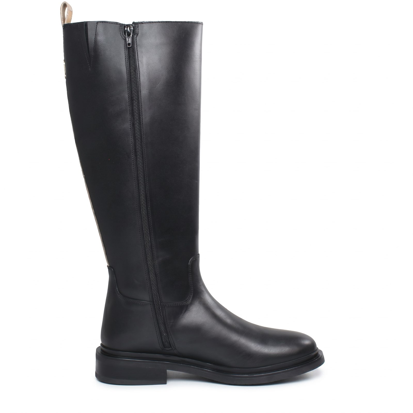 ALVIERO MARTINI Bottes en cuir avec fermeture éclair Femme noir Photo 3