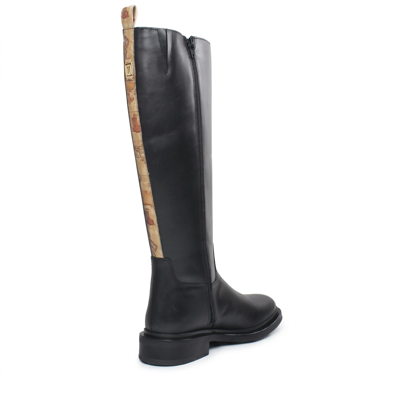 ALVIERO MARTINI Bottes en cuir avec fermeture éclair Femme noir Photo 6
