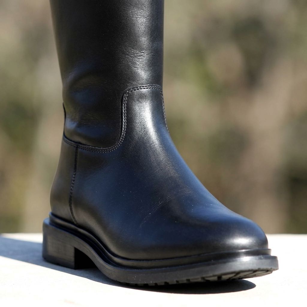 ALVIERO MARTINI Bottes en cuir avec fermeture éclair Femme noir Photo 5