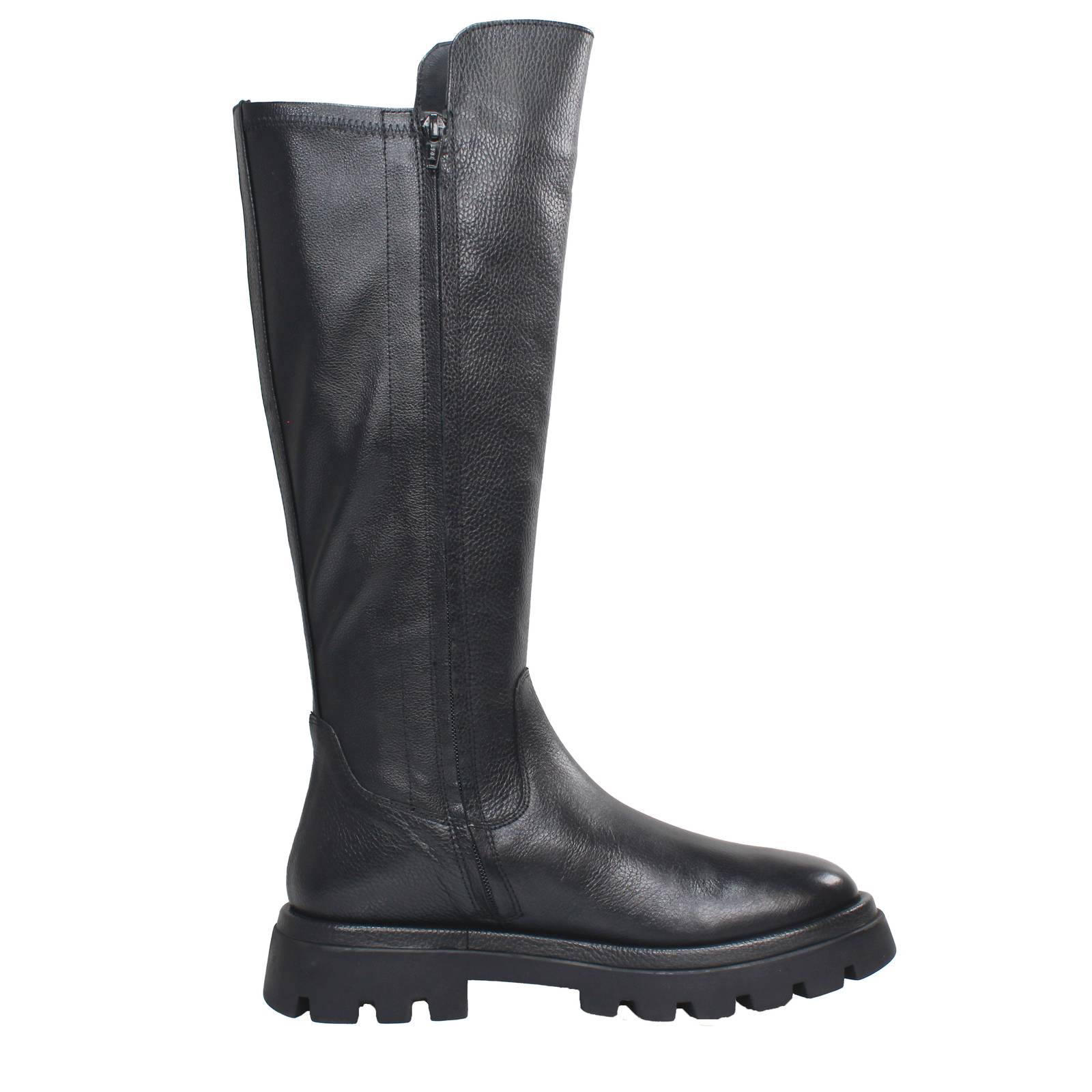 ALVIERO MARTINI Bottes en cuir avec fermeture éclair Femme noir Photo 2