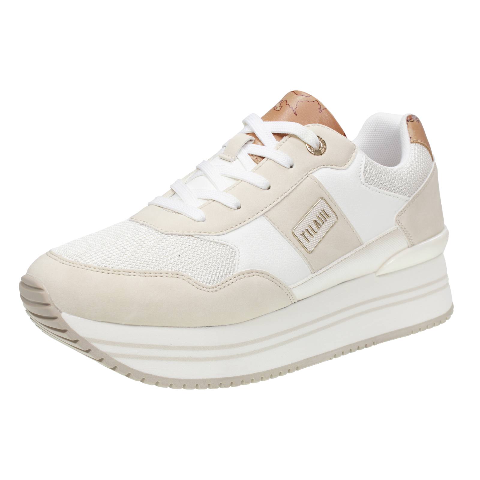 Alviero Martini Plateau Sneakers mit Geo-Print Beige - Damen Schuhe Sneaker 20490₽