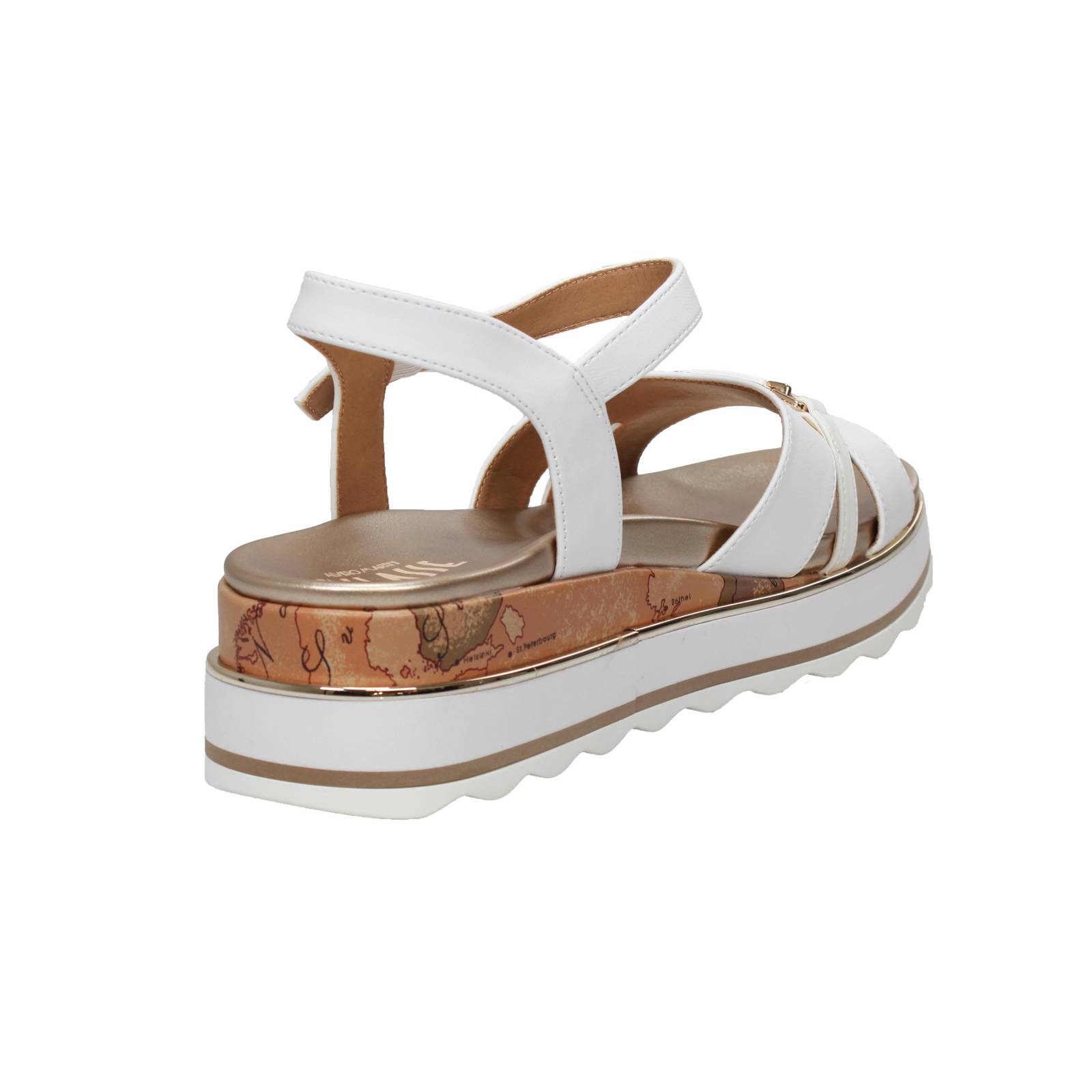 ALVIERO MARTINI Sandales à semelle compensée Femme blanc Photo 6