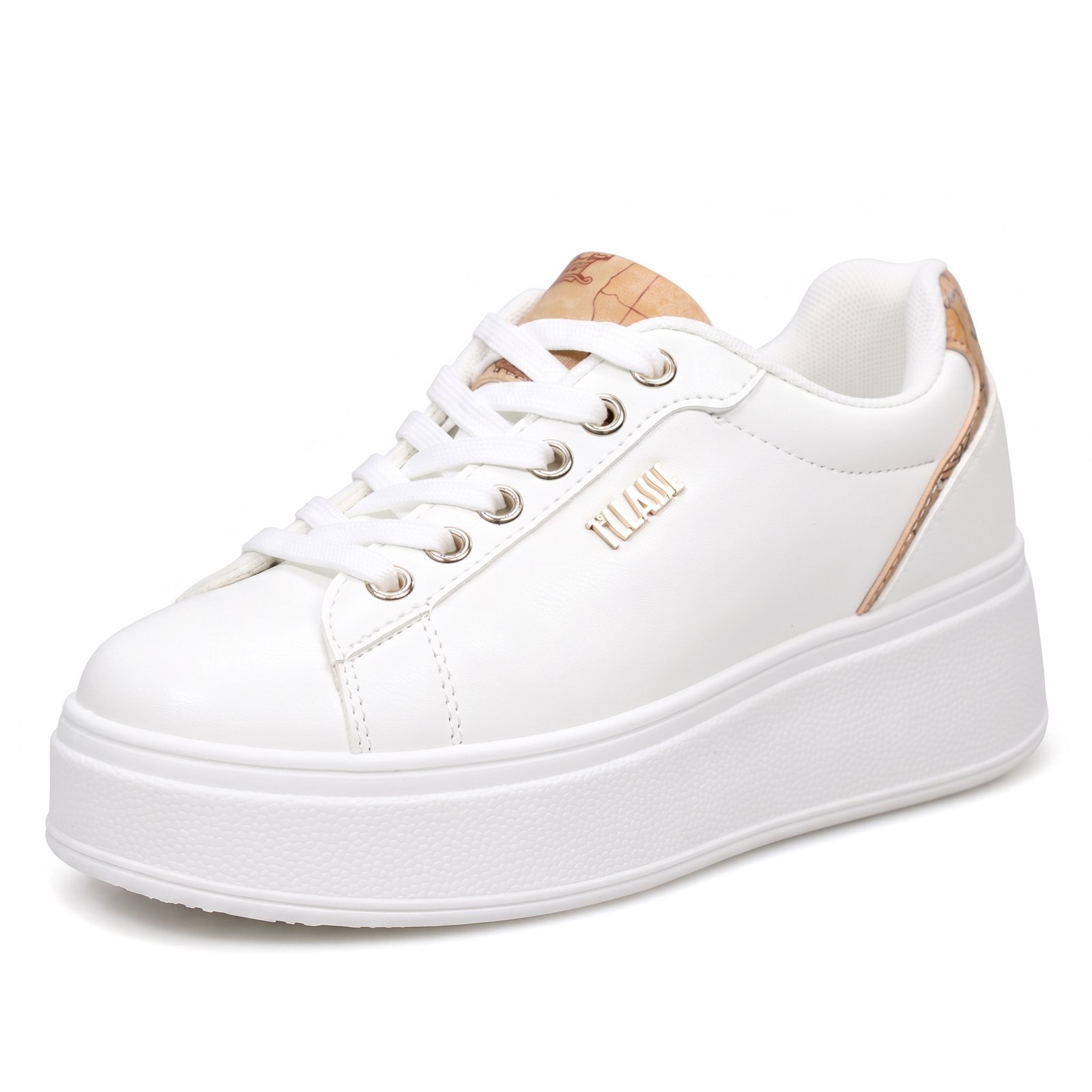 ALVIERO MARTINI Sneakers à semelles compensées Femme blanc