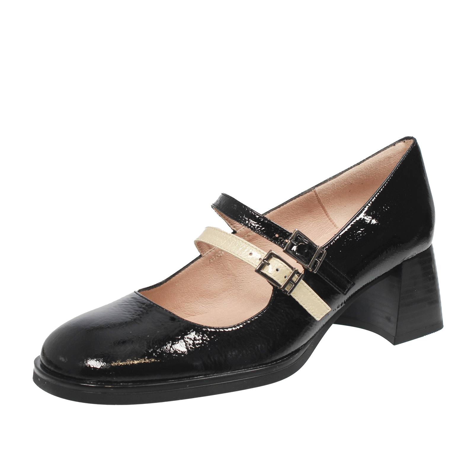 HISPANITAS Mittelhohe Lederpumps Damen schwarz