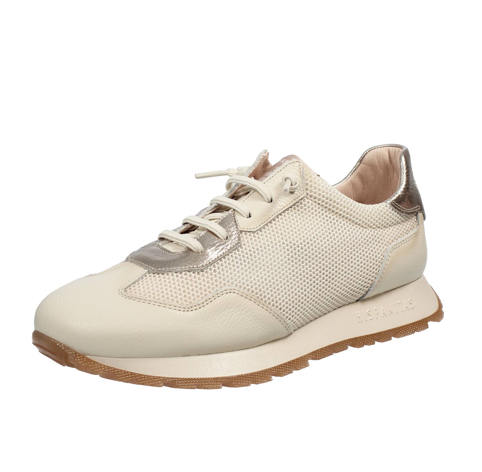 Кроссовки Hispanitas в стиле Pelle E Tessuto Bianco - Повседневные кроссовки Donna Scarpe