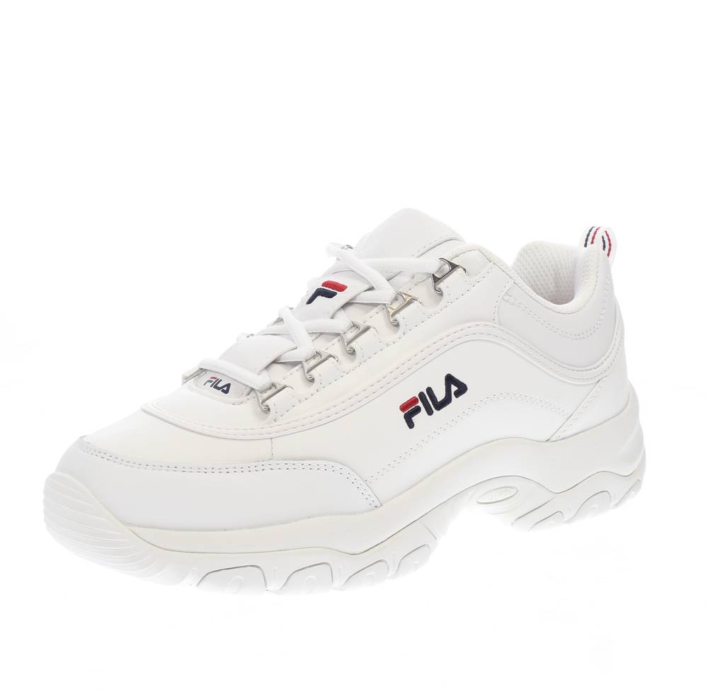 fila strada low white