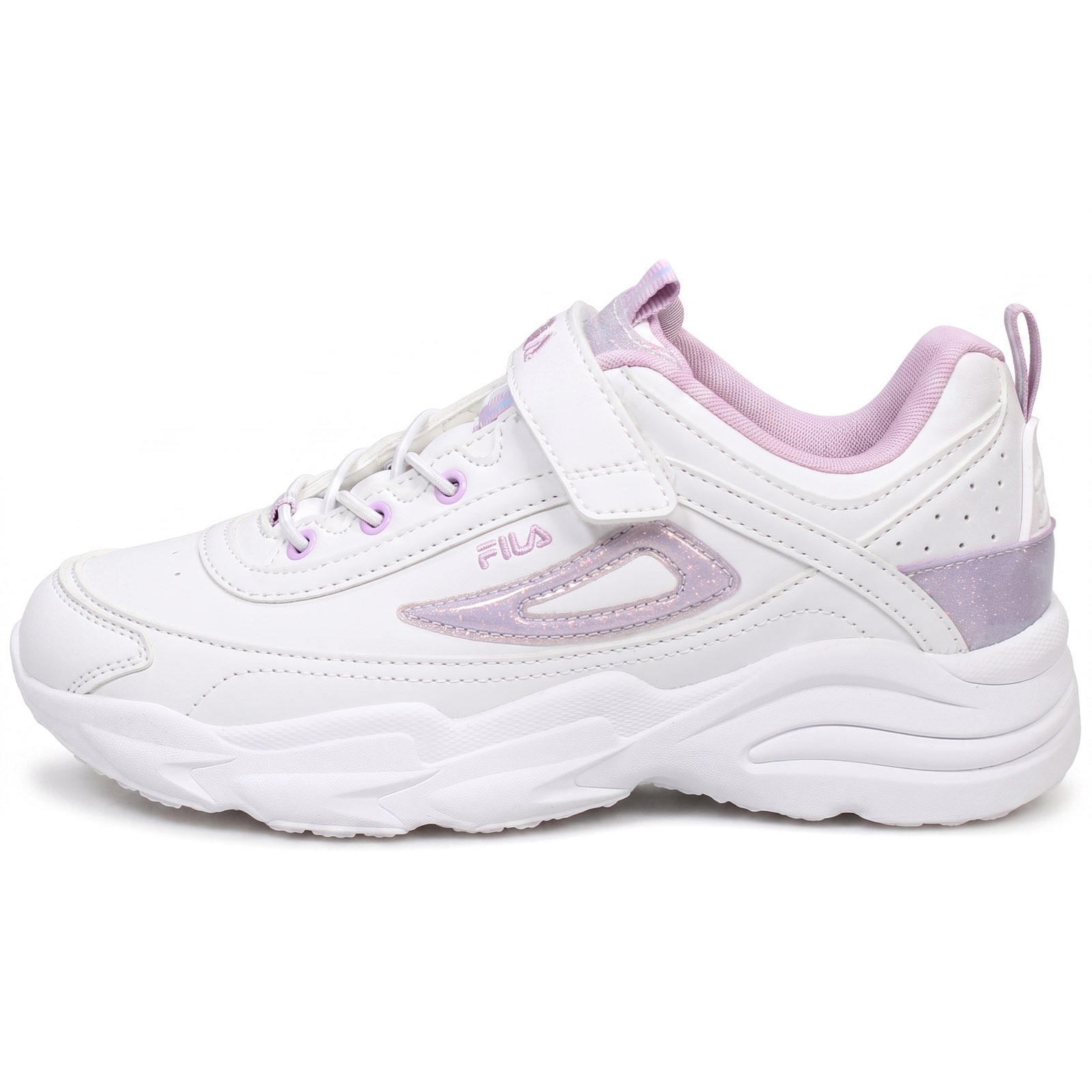 FILA Skye Kids – Sneakers mit Klettverschluss Kinder weiß Foto 4