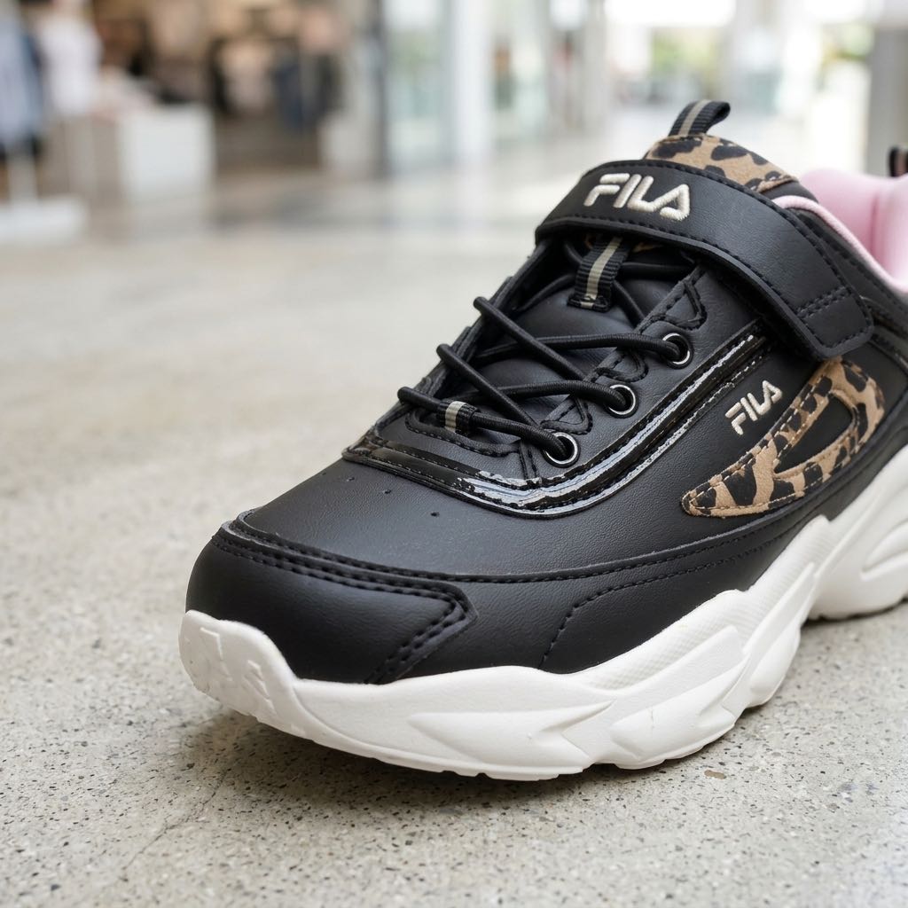 FILA Skye Kids – Sneakers mit Klettverschluss Kinder schwarz Foto 5