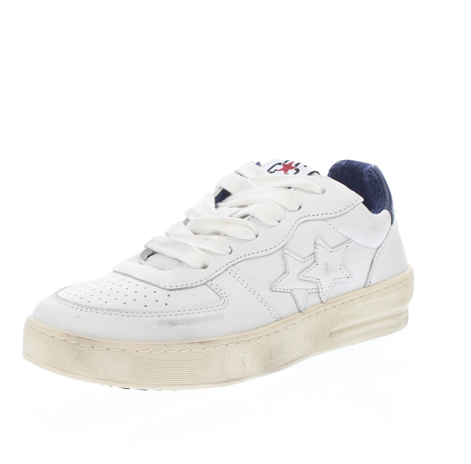 2STAR Padel Star - Sneakers in Pelle Uomo bianco