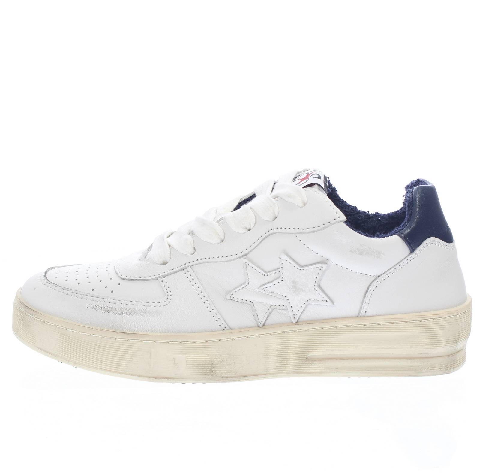2STAR Padel Star - Sneakers en cuir Homme blanc Photo 3