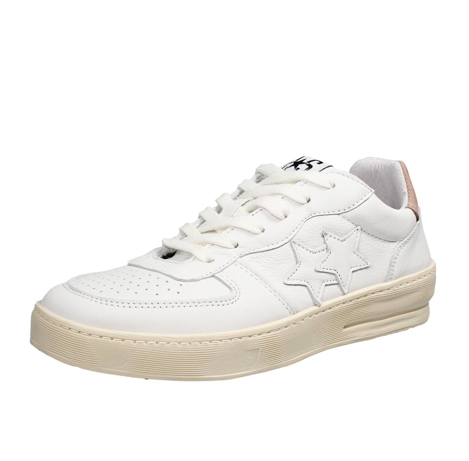 2STAR Padel Star Sneakers in Pelle white Sneakers Casual Uomo 4438