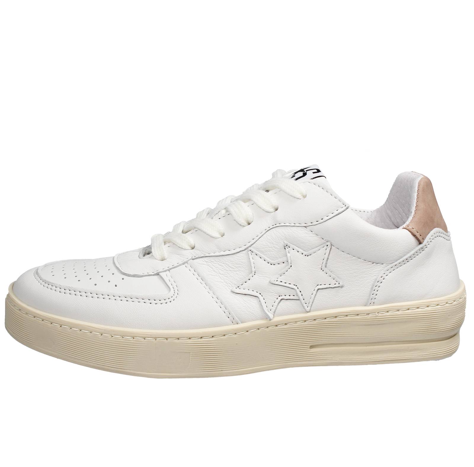 2STAR Padel Star - Sneakers en cuir Homme blanc Photo 3