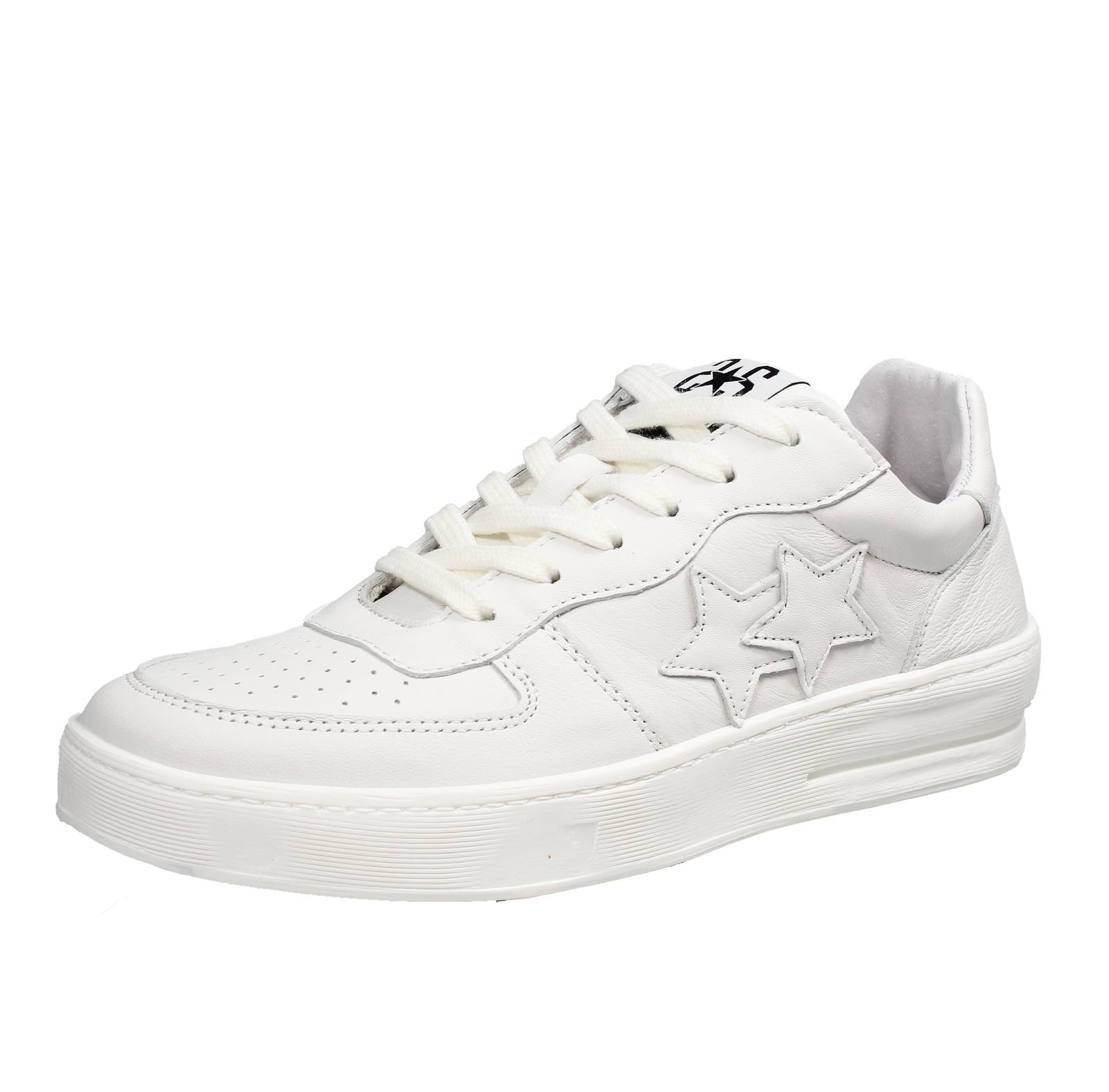 2STAR Padel Star- Sneakers in Pelle Uomo bianco