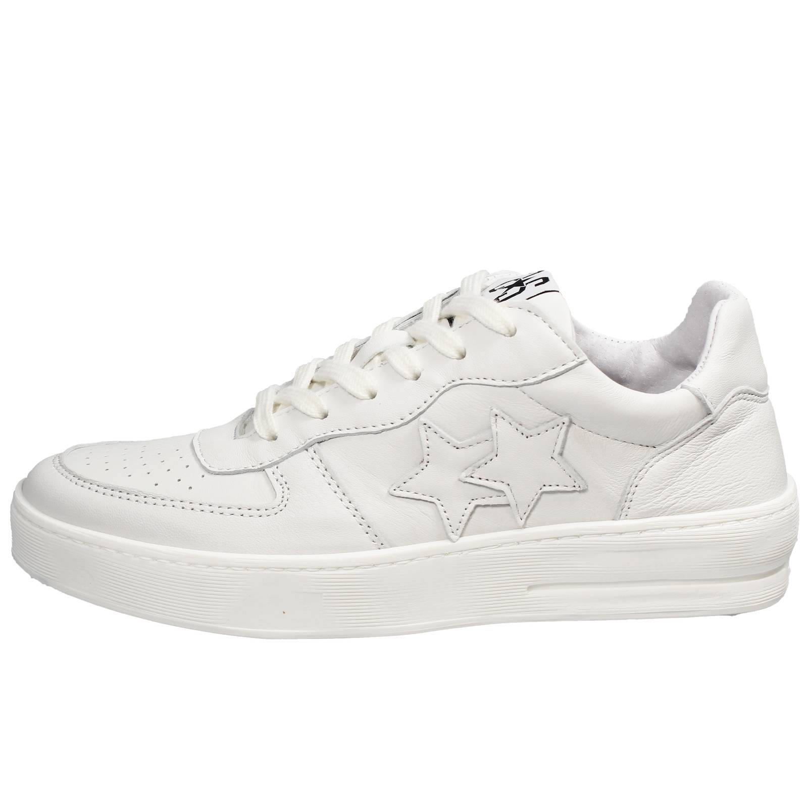 2STAR Padel Star- Leather Sneakers Homme blanc Photo 3