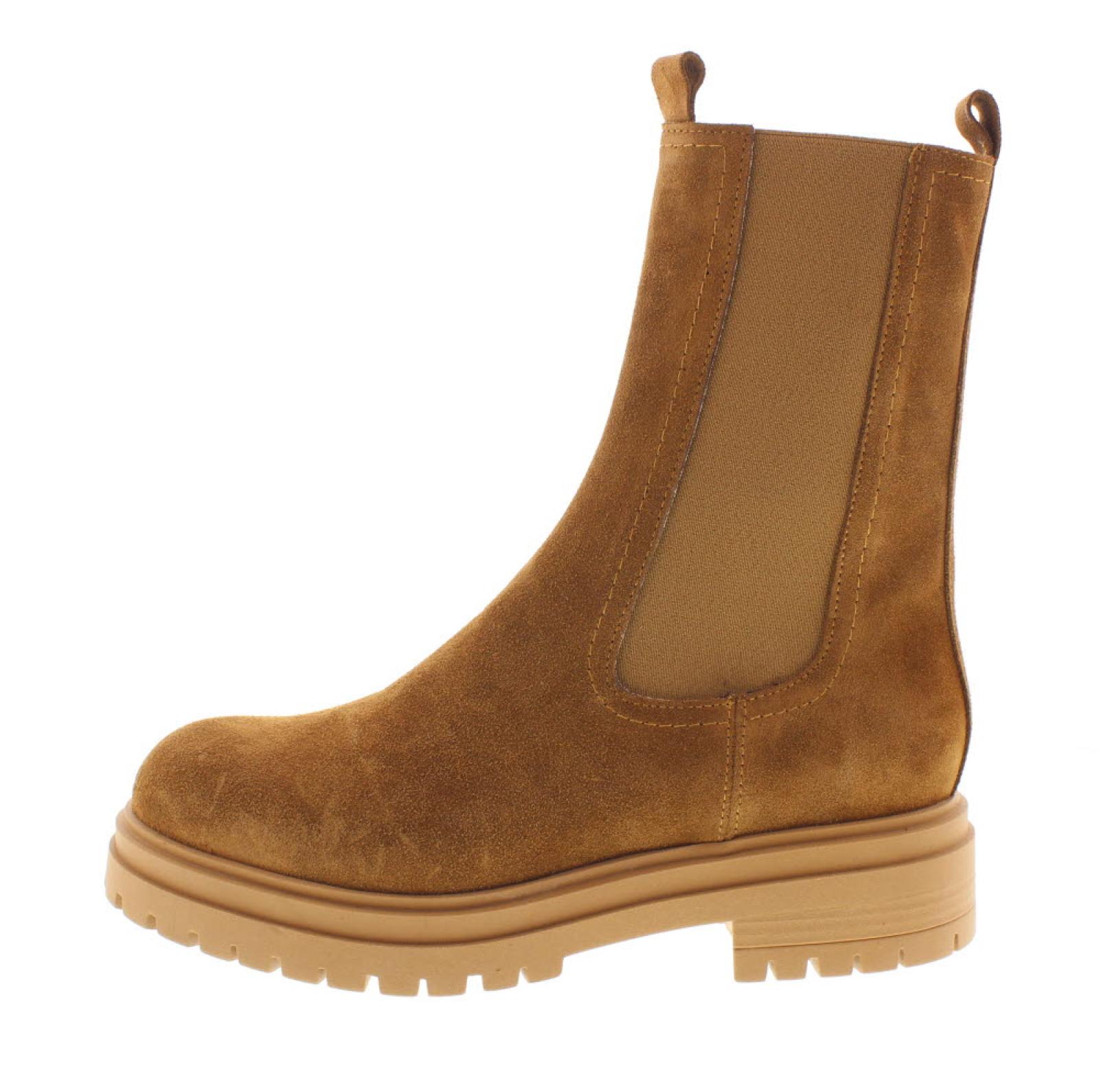 IMMA Velour - Bottes Chelsea hautes Femme marron Photo 3