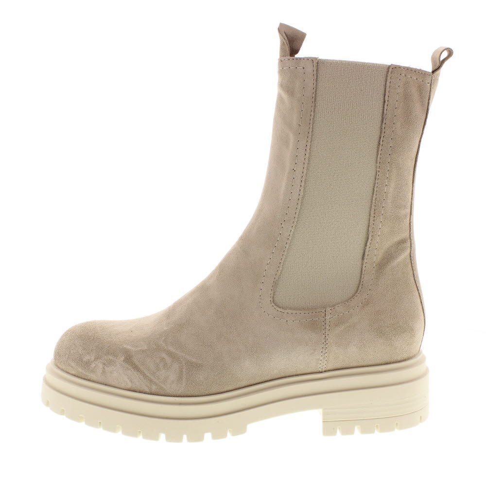 IMMA Velour - Chelsea Boots Alti beige Stivali Donna TEO06