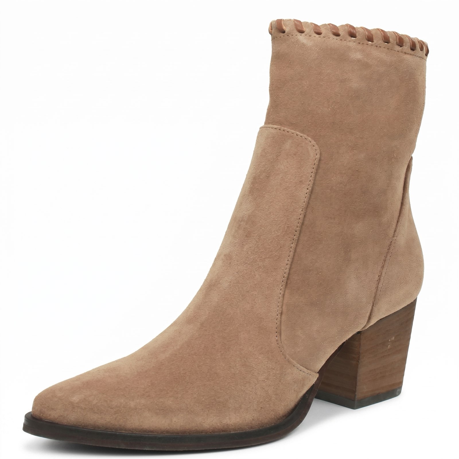 STUDIOUNO BY ACCURSO Tronchetti in Suede con cerniera Donna sabbia