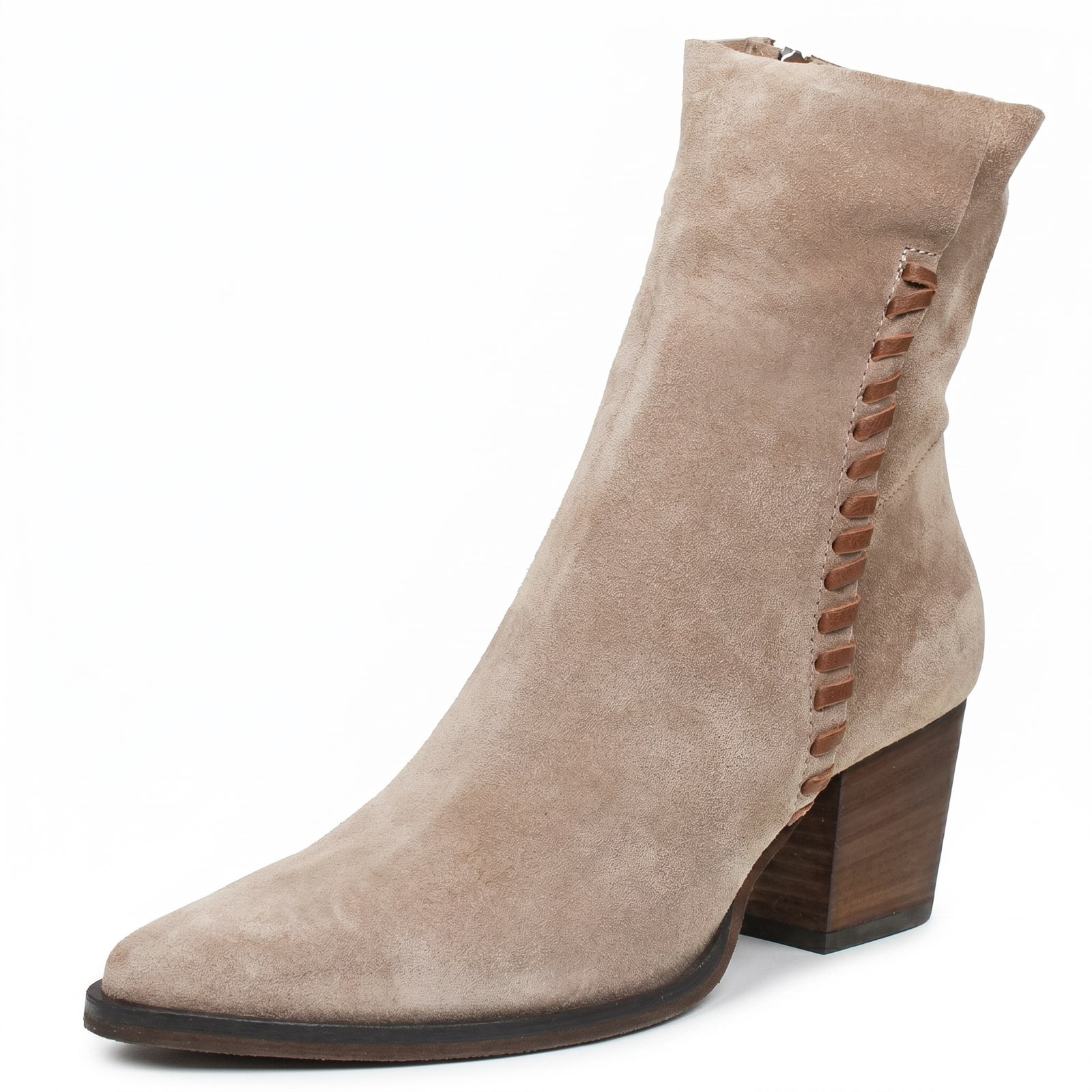 STUDIOUNO BY ACCURSO Tronchetti in Suede con tacco Donna sabbia