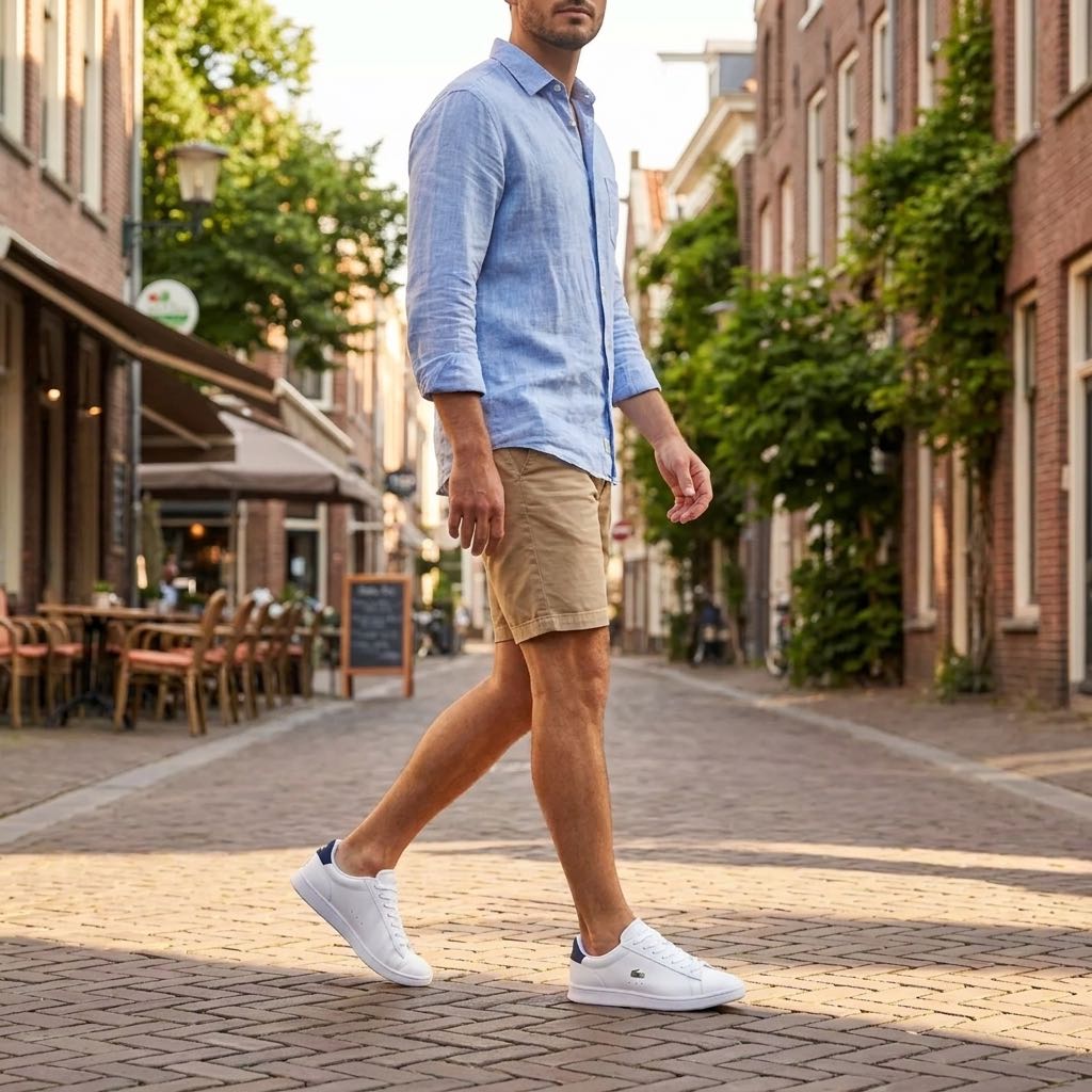 LACOSTE Carnaby Set - Leather Sneakers Man white Photo 2