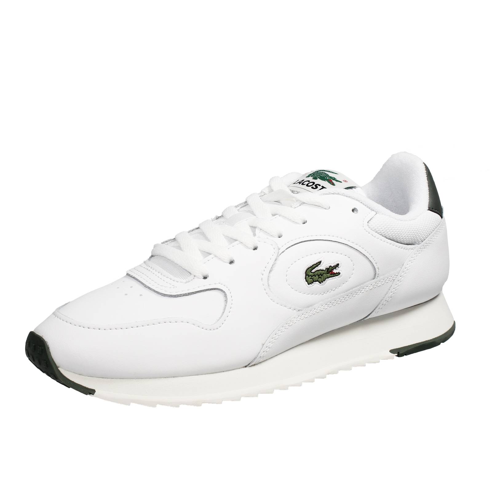 LACOSTE Linetrack - Sneakers in Pelle Uomo bianco