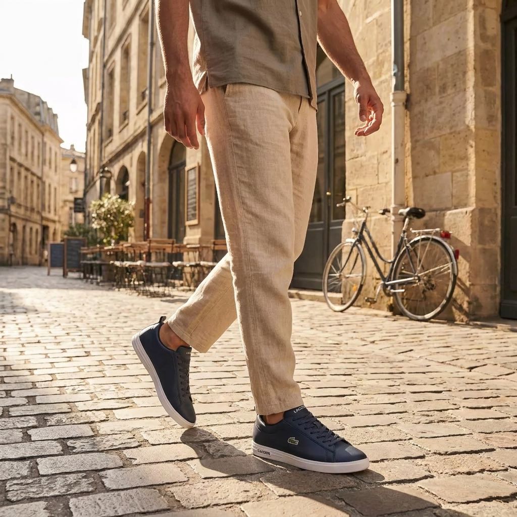 LACOSTE Court Base Uomo blu Foto 2