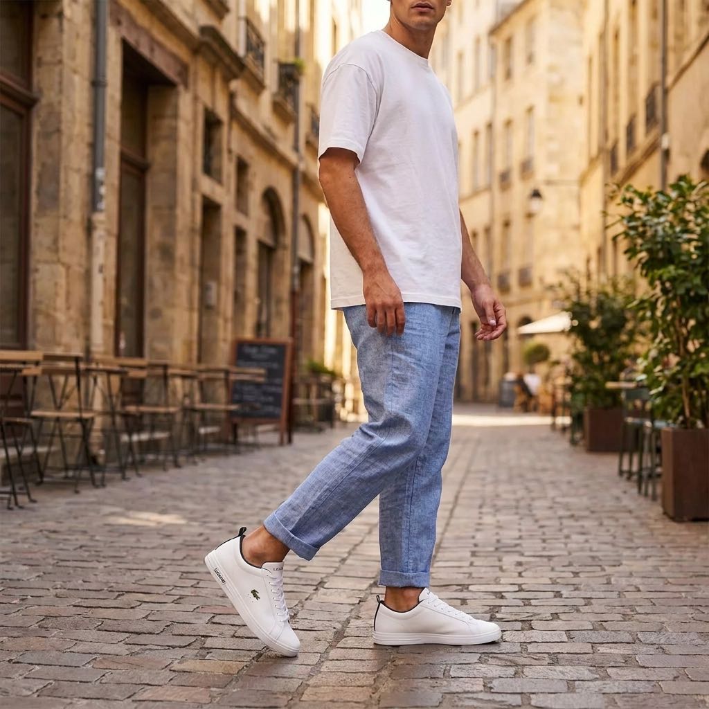 LACOSTE Court Base Uomo bianco Foto 2