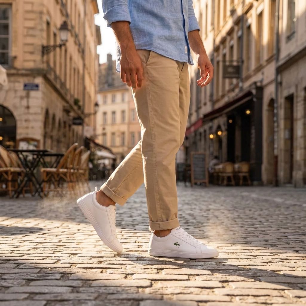LACOSTE Court Base Man white Photo 2