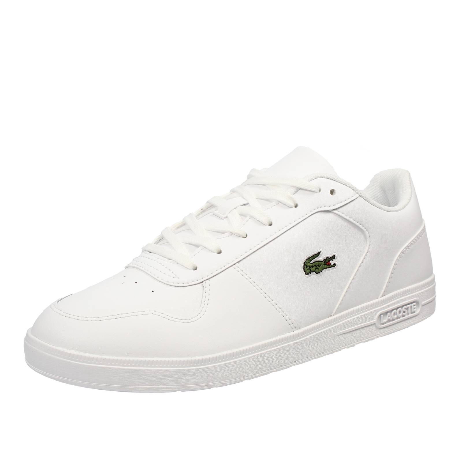 Lacoste T Base - Sneakers Basse In Pelle Bianco - Uomo Scarpe Sneakers Casual - Picture 4 of 4