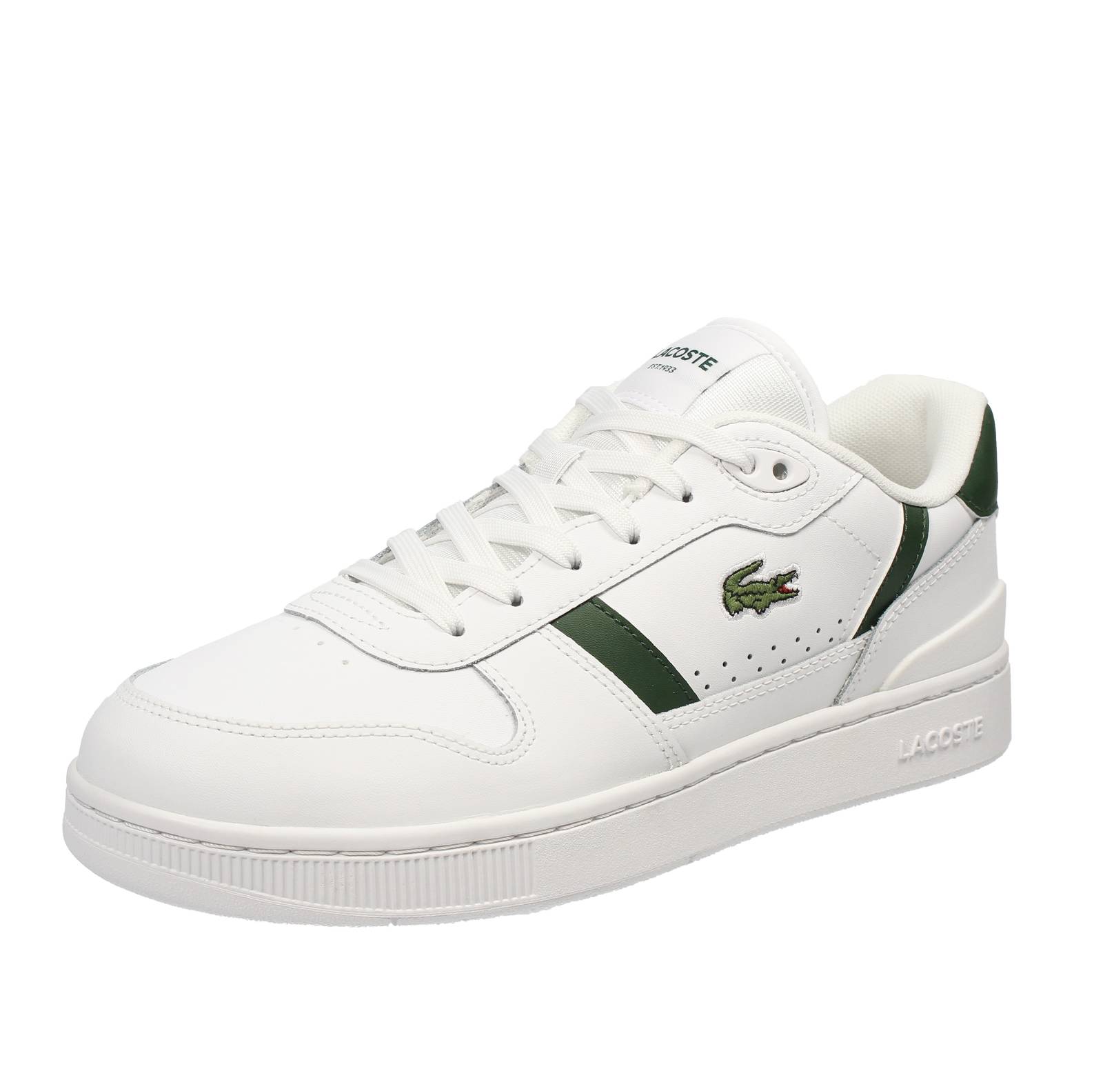 Комплект с Т-образным вырезом Lacoste - Кроссовки Basse In Pelle Bianco - Кроссовки Uomo Scarpe