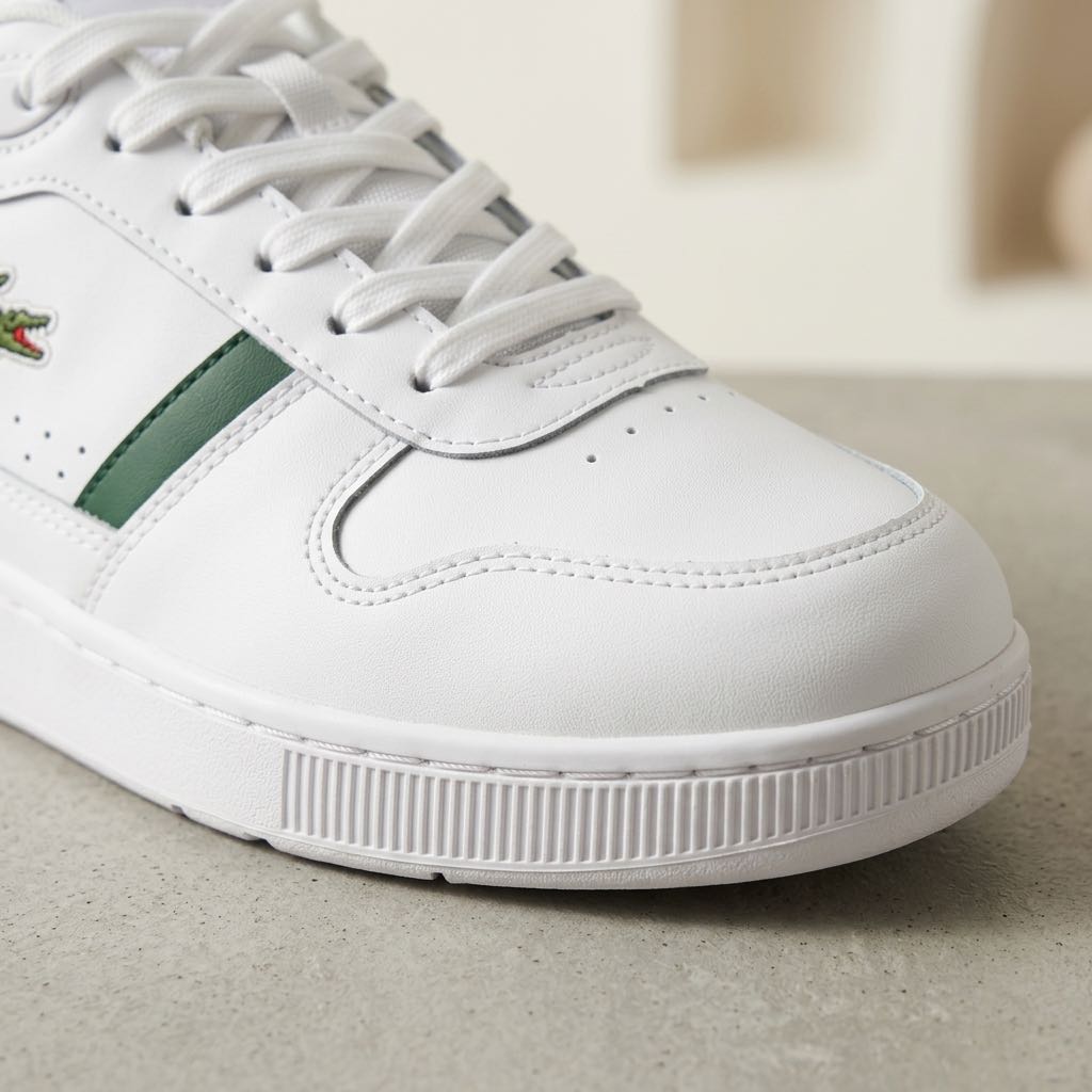 LACOSTE T- Clip Set - Sneakers basse in Pelle Uomo bianco Foto 5