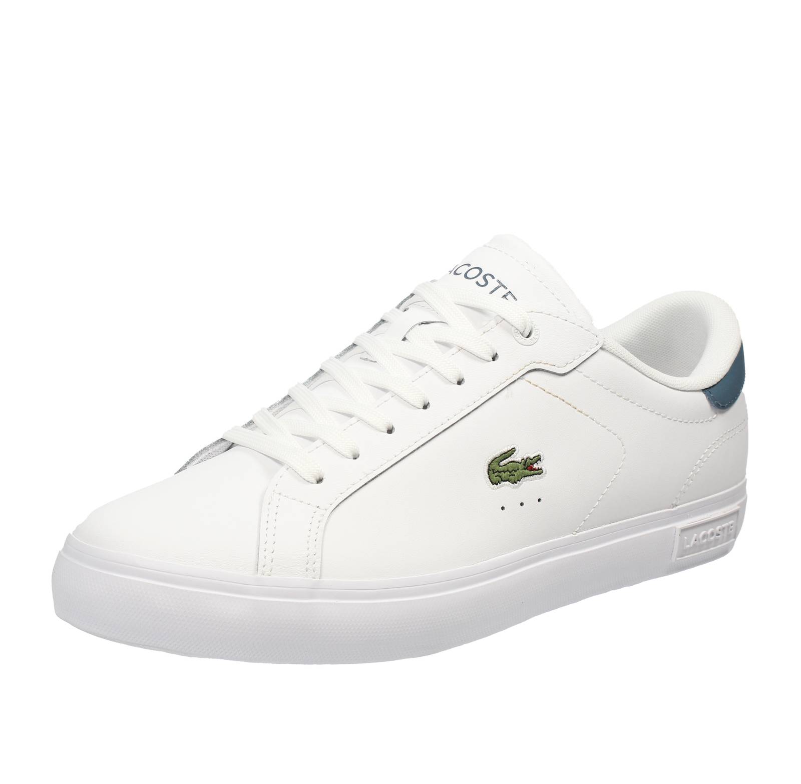 LACOSTE Powercourt - Sneakers en cuir Homme blanc