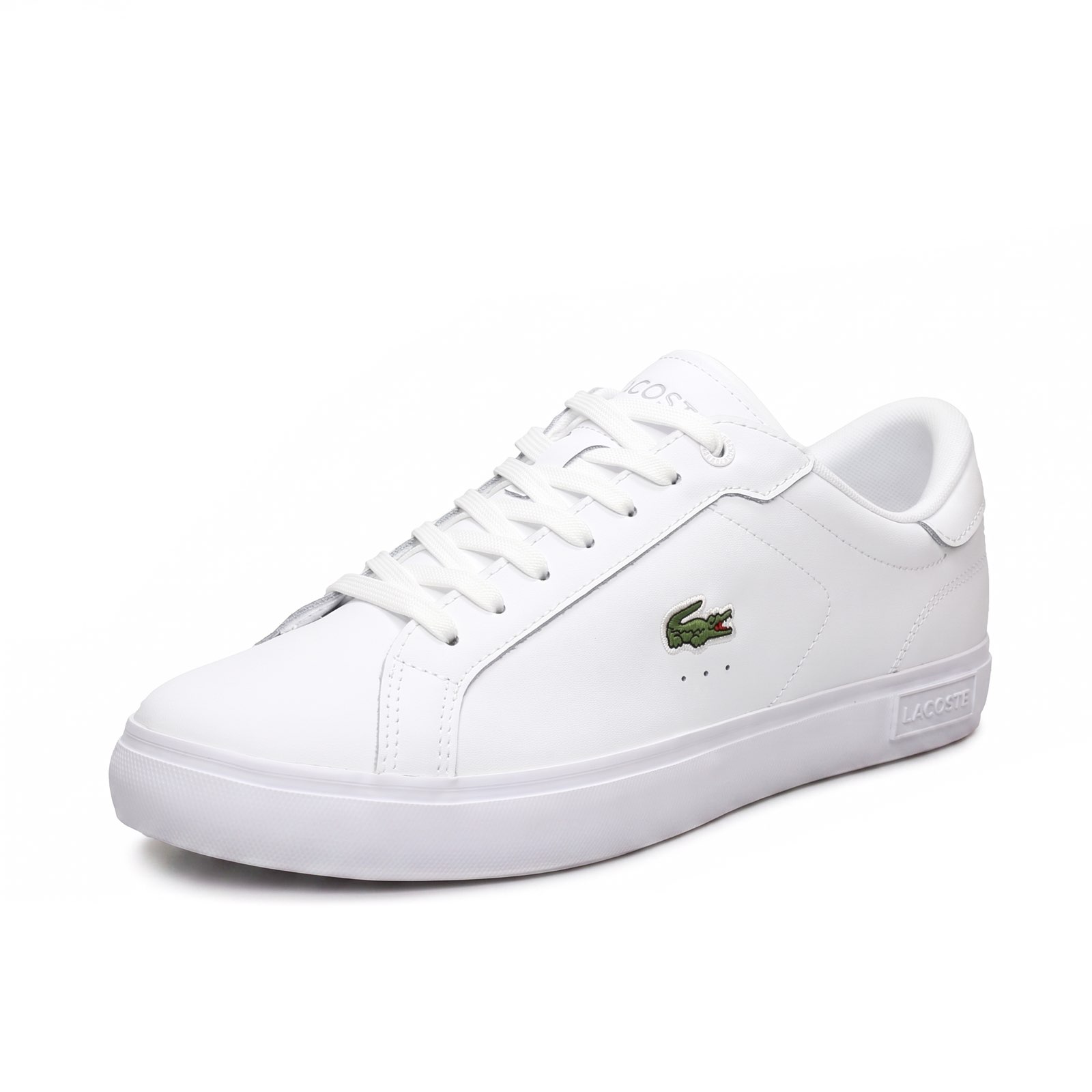 LACOSTE Powercourt - Sneakers en cuir Homme blanc
