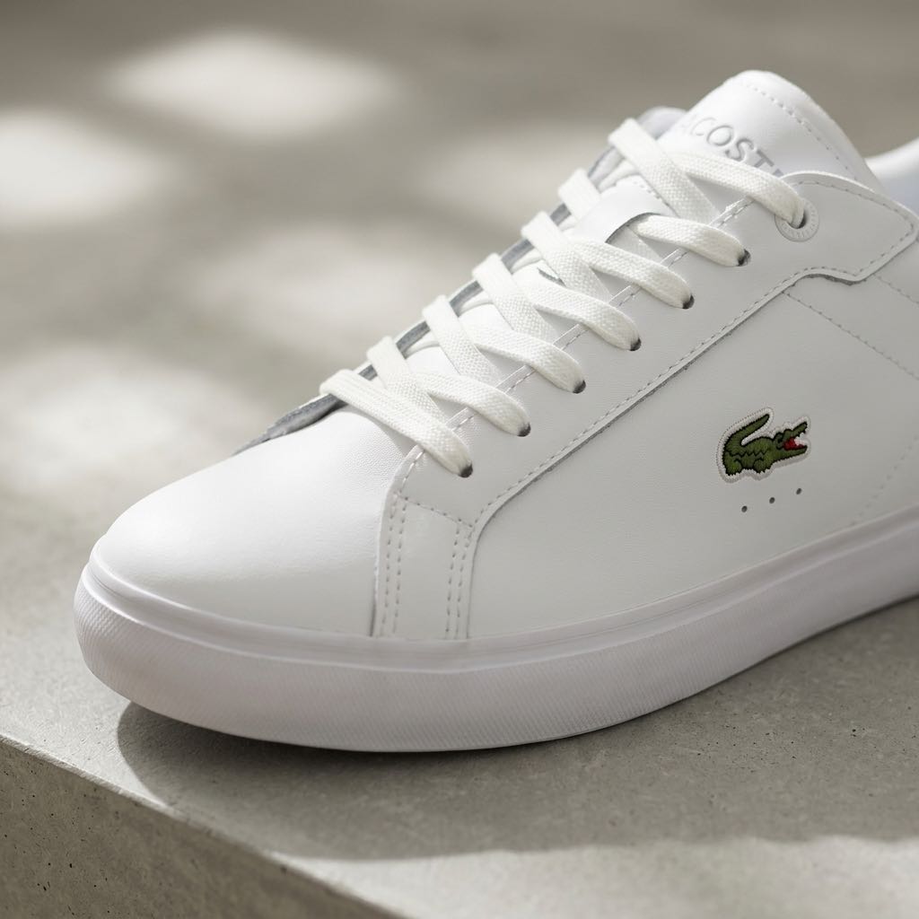LACOSTE Powercourt - Sneakers in Pelle Uomo bianco Foto 5