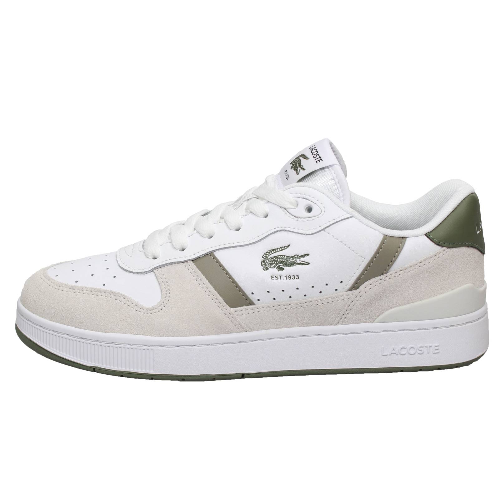 LACOSTE T Clip Set - Sneakers in Pelle Uomo beige Foto 3