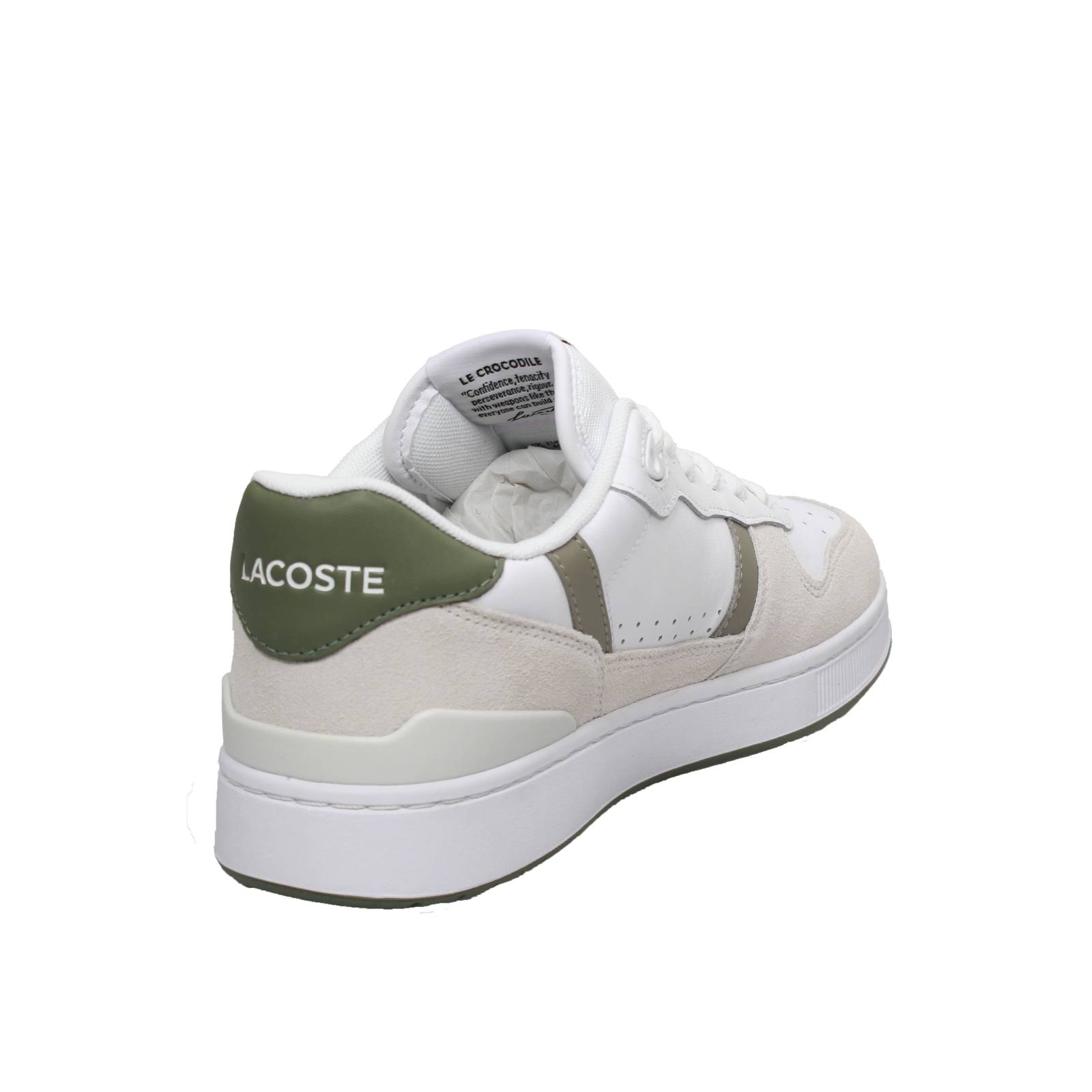 LACOSTE T Clip Set - Sneakers in Pelle Uomo beige Foto 4