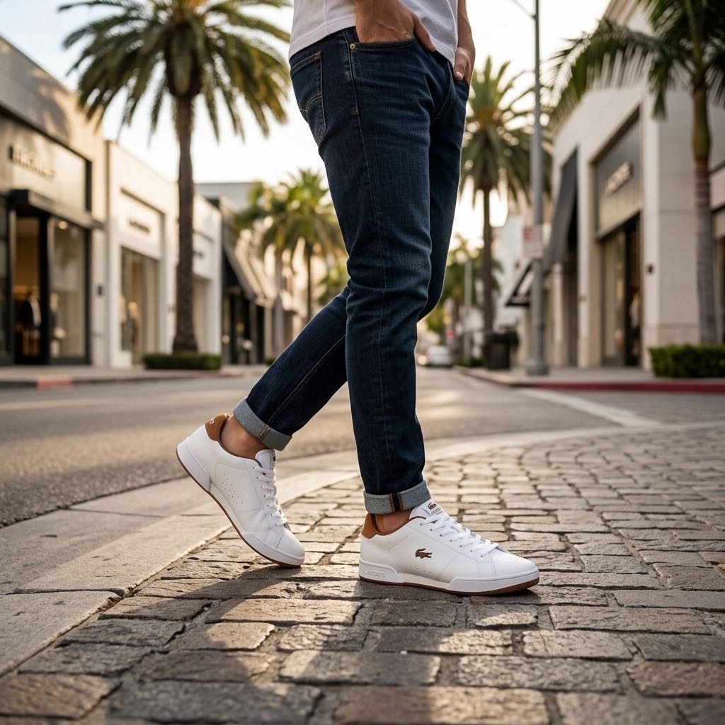LACOSTE Carnaby Cup - Leather Sneakers Man white Photo 2