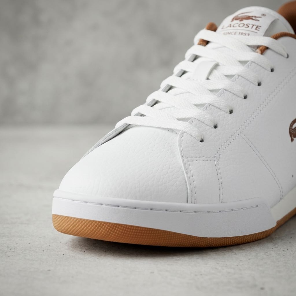 LACOSTE Carnaby Cup - Leather Sneakers Man white Photo 5